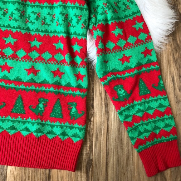 •SOLD• Alex Stevens Dinosaur Christmas Sweater - Picture 6 of 8